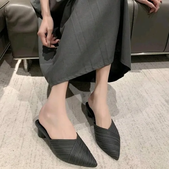 Fashion High Heel Plastic Soft Bottom Sandals, Anti-Slip Breathable &amp; Striped Al