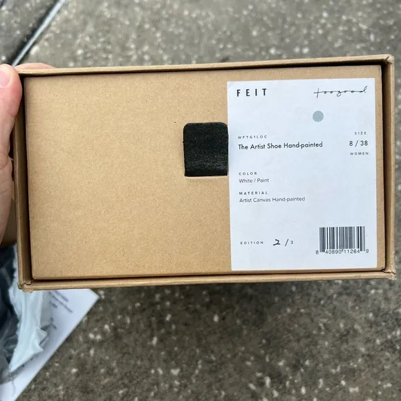 FEIT x Toogood The Artist Shoe Hand-painted - RARE 2/3 - size EU 38 (US 8) NWT