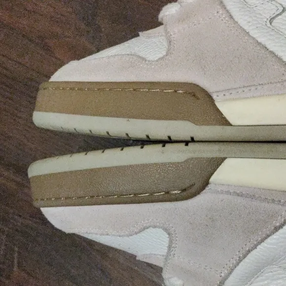 Fendi White Leather/Off White Suede  Sneakers