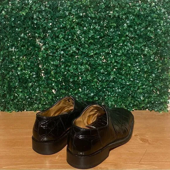 Fennix Genuine Reptile Black Shoes