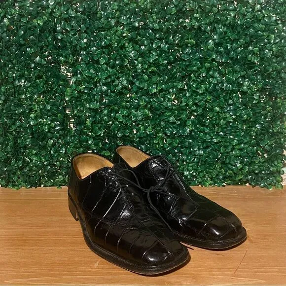 Fennix Genuine Reptile Black Shoes