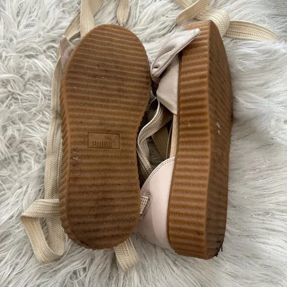 FENTY PUMA by Rihanna Bow Creeper Pink TintOatmeal Sandal Women's Sz 6
