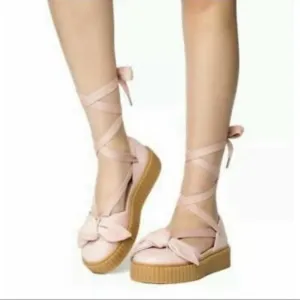 FENTY PUMA by Rihanna Bow Creeper Pink TintOatmeal Sandal Women's Sz 6