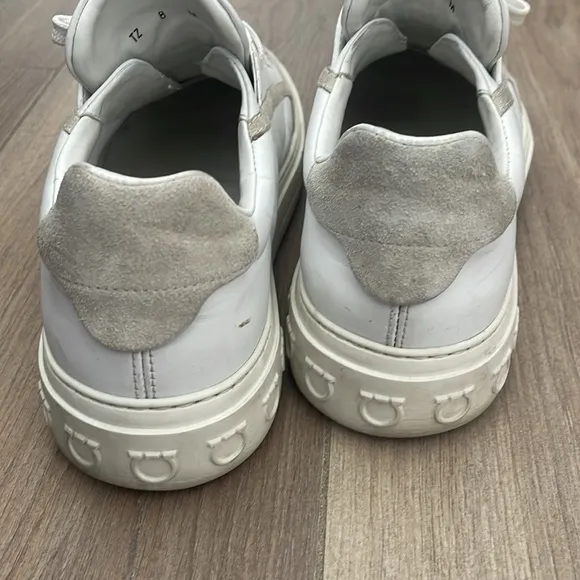 Ferregamo Salvatore Men's Borg Gancini Leather &amp; Suede Sneakers