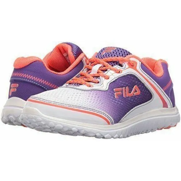 Fila Girls Aurora Skate Shoes Purple Coral Tennis