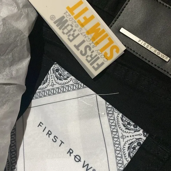 First Row Save Our Planet Chenille Patch Slim Fit Jeans