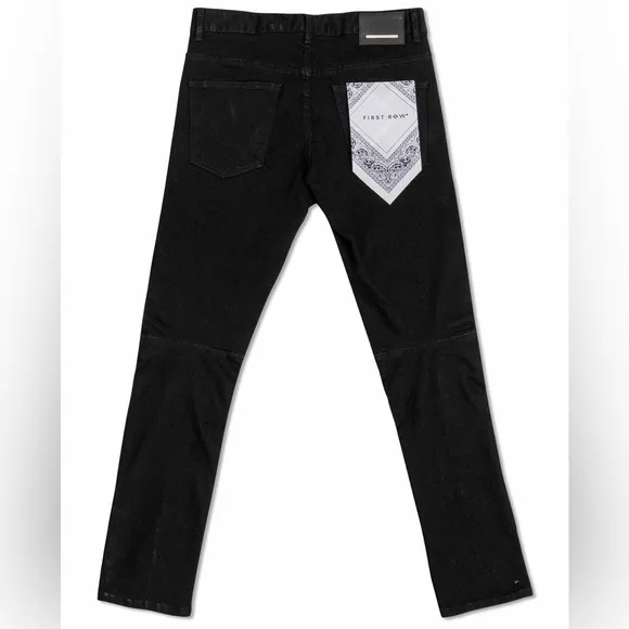 First Row Save Our Planet Chenille Patch Slim Fit Jeans