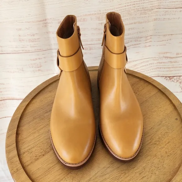 Fitflop Knot Leather Mustard Boots