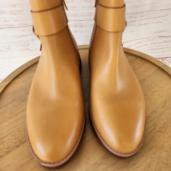 Fitflop Knot Leather Mustard Boots