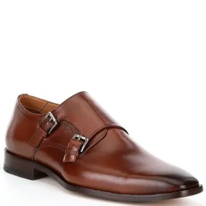Flag LTD Men's Noble Double Monk Dress Shoes, leather, 11.5