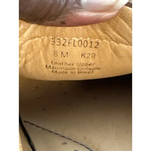 Flag LTD Napa Glove, Oxford, Brown Leather Shoes Slip On Sneakers Men 8