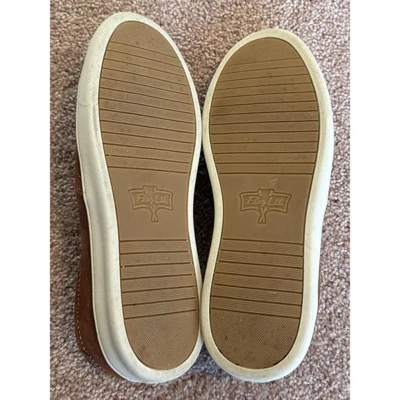 Flag LTD Napa Glove, Oxford, Brown Leather Shoes Slip On Sneakers Men 8