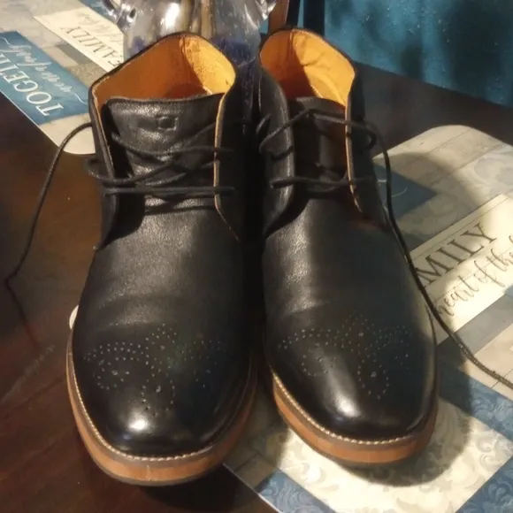 Florsheim (14202) Black Genuine Leather Men's Shoes Size 11.5D