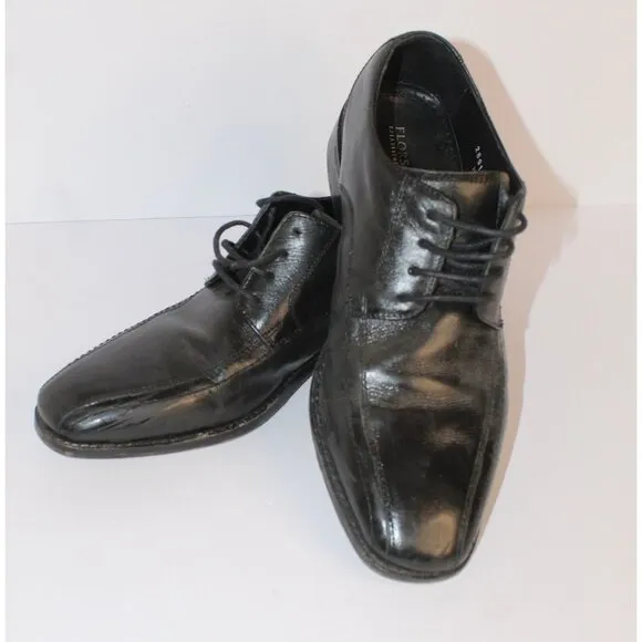 Florsheim Dress Shoes Men's 7.5D Black Leather Classic Lace Up Modern Y2K 14139