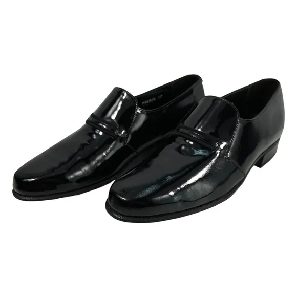 Florsheim Imperial | Men’s 7E | Black‎ Patent Leather Slip On Loafer Shoes