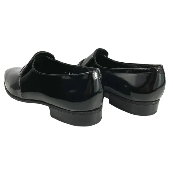 Florsheim Imperial | Men’s 7E | Black‎ Patent Leather Slip On Loafer Shoes
