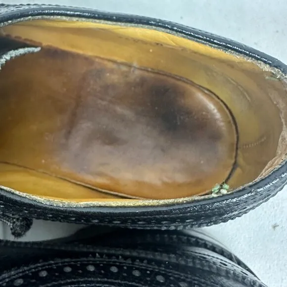 Florsheim Imperial Men's Black Leather Wingtip Oxford Dress Shoes Size 6.5D