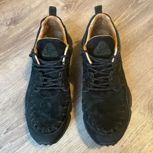 Flower Mountain Yamano Sneakers Black/Black Suede Cork Insole Mens 10 UK 9 EU 44