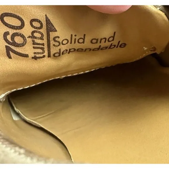 Fluevog 760 Turbo Diesel Men's Size 9 Tan &amp; Brown Shoes F Sole