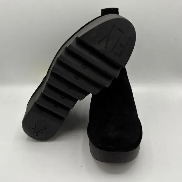 Fly London Womens Boots BAGU233FLY Slip On Chelsea Suede Leather Sz 39 US 8-8.5