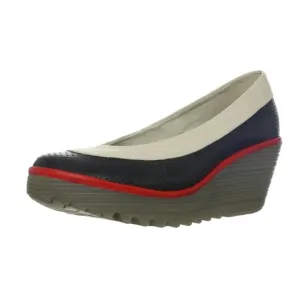 FLY London Women's Yoko Perf Wedge Pump