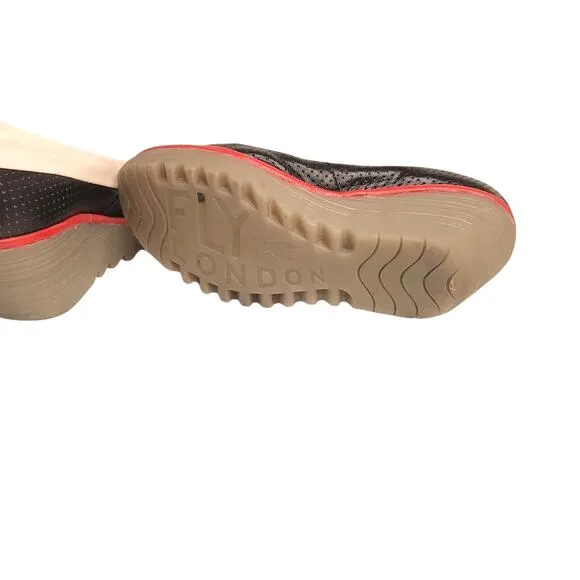 FLY London Women's Yoko Perf Wedge Pump