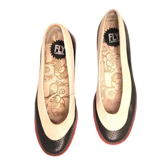 FLY London Women's Yoko Perf Wedge Pump