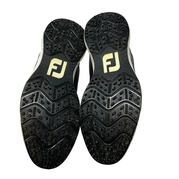 FootJoy Arc SL Golf Shoes Men's 9.5 Black Leather Spikeless Sofcollar FJ 59702