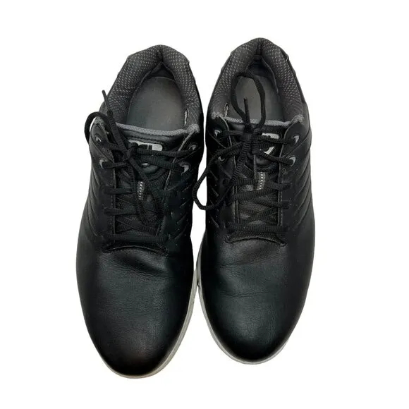 FootJoy Arc SL Golf Shoes Men's 9.5 Black Leather Spikeless Sofcollar FJ 59702