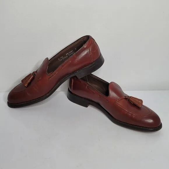 Footjoy Classics Men Loafer Size 9.5 B Brown Leather Tassels Vintage Golf Shoes