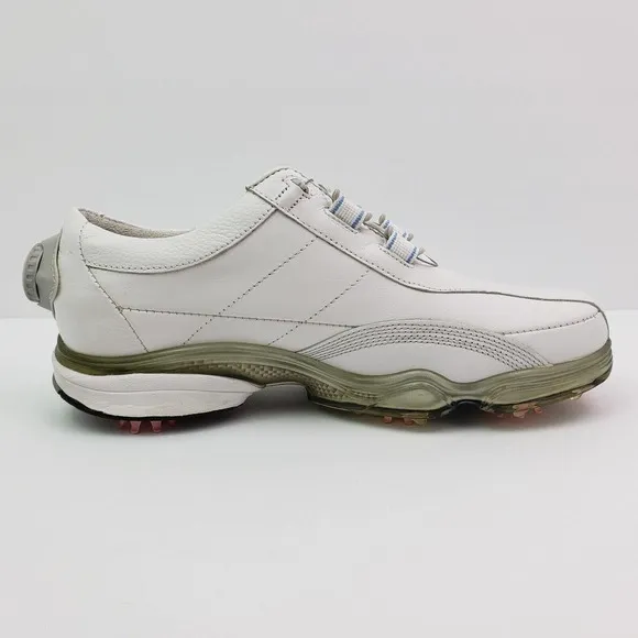 FootJoy Dryjoys Womens Size 8 White Leather Boa Lacing Golf Shoes 99136