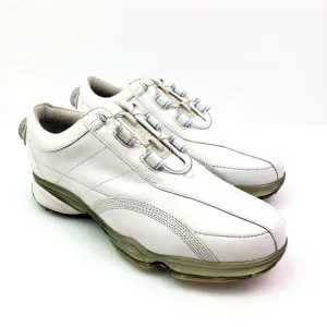 FootJoy Dryjoys Womens Size 8 White Leather Boa Lacing Golf Shoes 99136