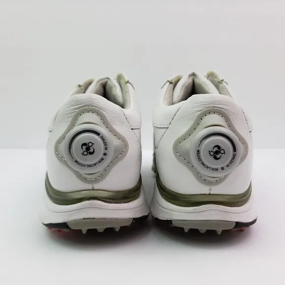 FootJoy Dryjoys Womens Size 8 White Leather Boa Lacing Golf Shoes 99136