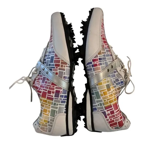 FootJoy LoPro Collection Golf Shoes Colorful Womens Lace Up Spikes Stidded Size