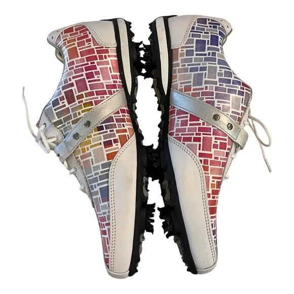 FootJoy LoPro Collection Golf Shoes Colorful Womens Lace Up Spikes Stidded Size