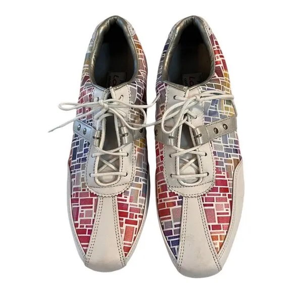 FootJoy LoPro Collection Golf Shoes Colorful Womens Lace Up Spikes Stidded Size