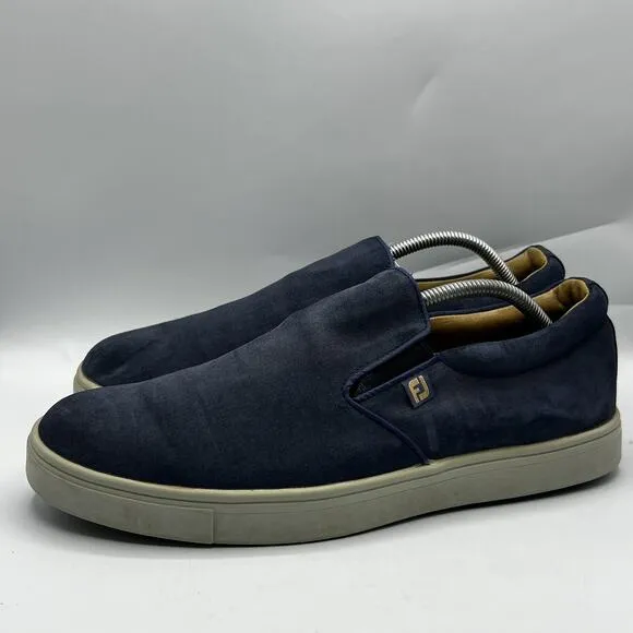 Footjoy Mens Blue Club Casual Golf Slip On fabric Shoes Size 11 M FJ 79067