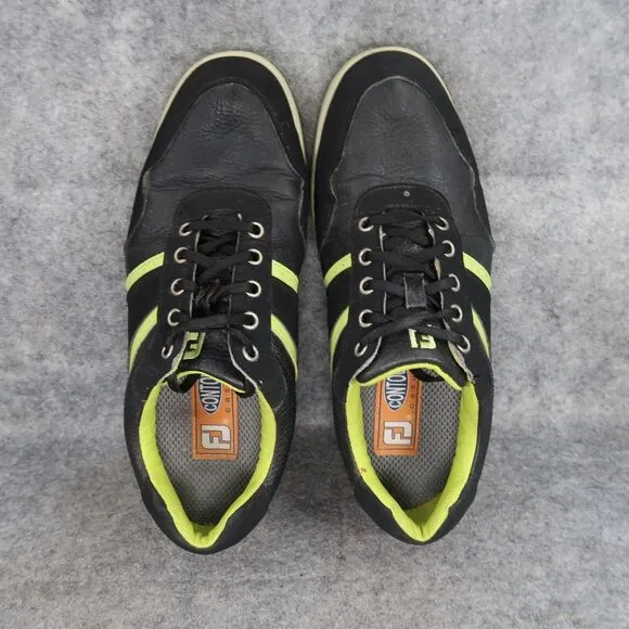Footjoy Shoes Men 9 Golf Athletic Casual Lifestyle Leather Sneaker Contour Black