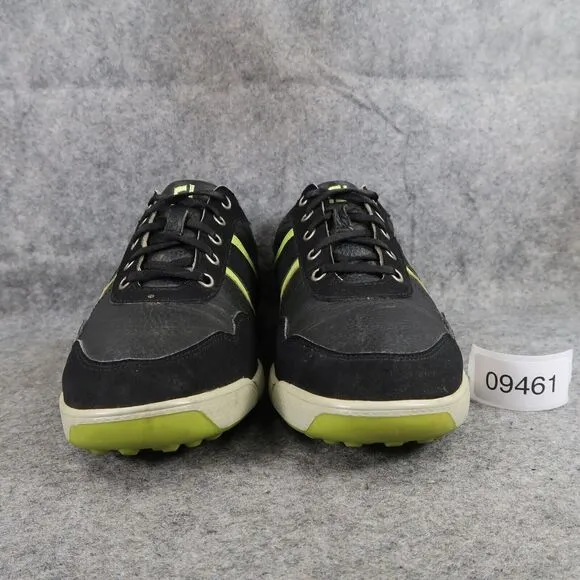 Footjoy Shoes Men 9 Golf Athletic Casual Lifestyle Leather Sneaker Contour Black