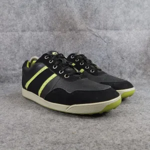 Footjoy Shoes Men 9 Golf Athletic Casual Lifestyle Leather Sneaker Contour Black