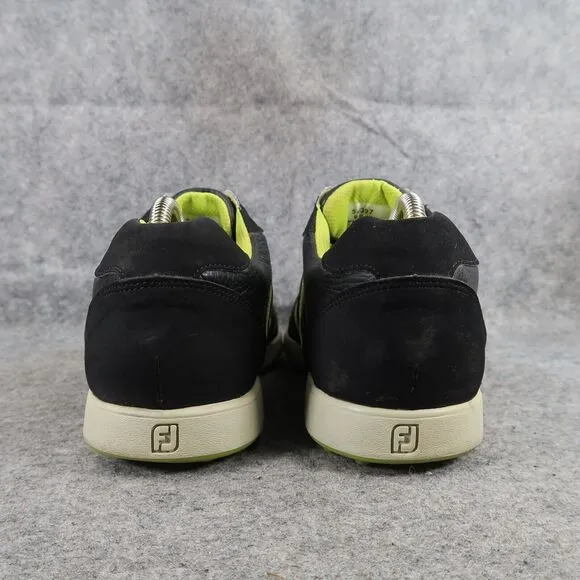 Footjoy Shoes Men 9 Golf Athletic Casual Lifestyle Leather Sneaker Contour Black