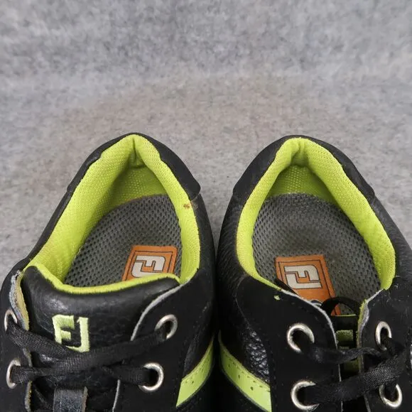 Footjoy Shoes Men 9 Golf Athletic Casual Lifestyle Leather Sneaker Contour Black