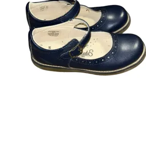 FOOTMATES Allie navy blue Genuine Leather Mary Jane Shoes size 12.5 girl uniform