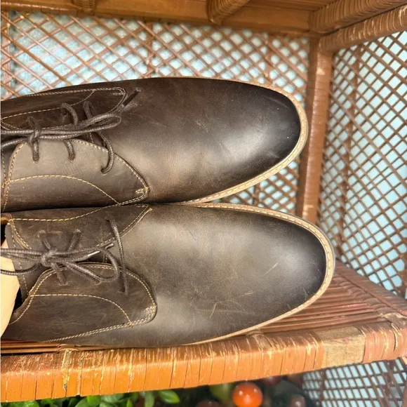 Forsheim Men’s 10.5 Leather Dark Brown Oxford Shoes