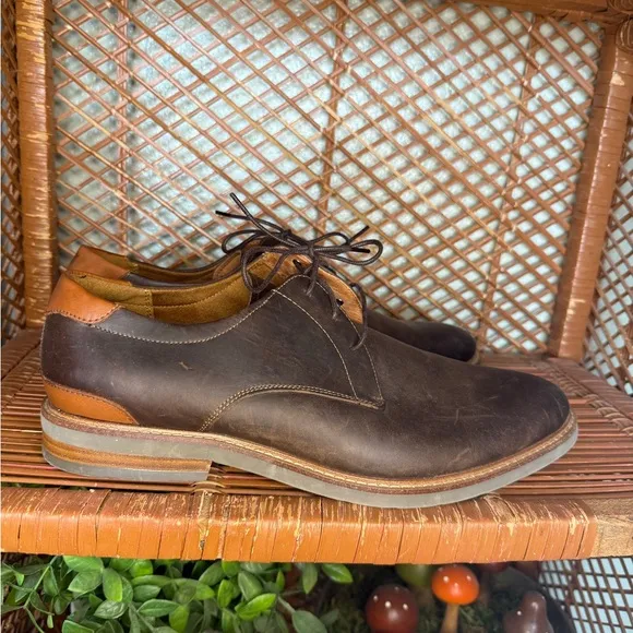 Forsheim Men’s 10.5 Leather Dark Brown Oxford Shoes