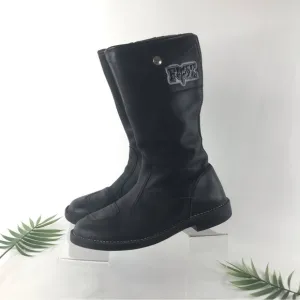 Fox Racing Super Rider Black Leather Street Mortocycle Boots Mens Size 10 Korea