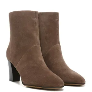 Franco Sarto Womens Taupe Pia Block Heel Booties Boots Shoes Size 7 NWOB