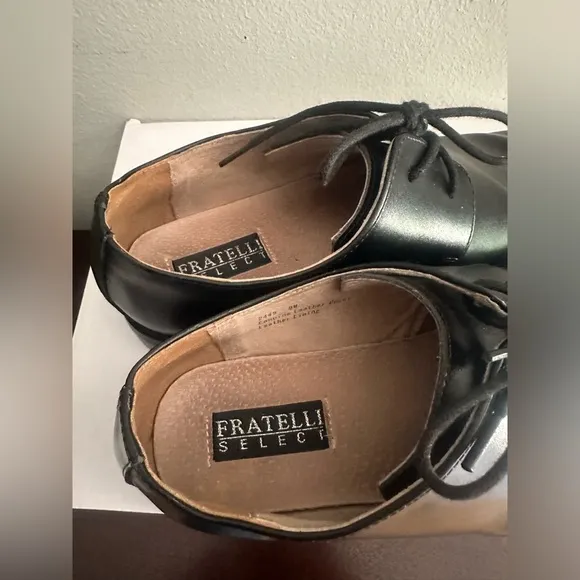 Fratelli Select Men's Black Genuine Leather Dress Shoes Size 9 M Great Condition