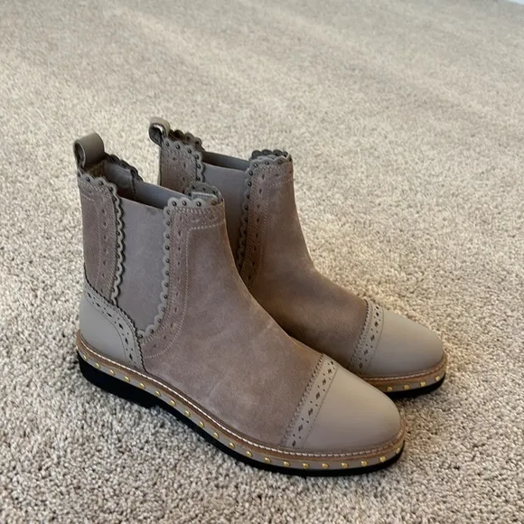 Free People Atlas Chelsea Boots Taupe 39