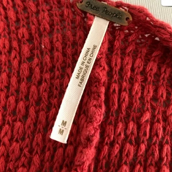 Free People Coral Sweater